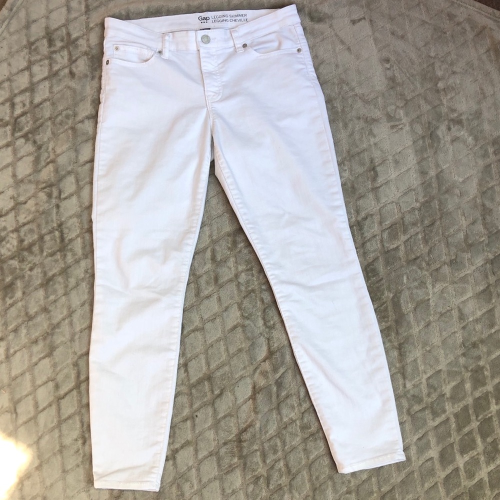 GAP White Legging Skimmer Jeans
